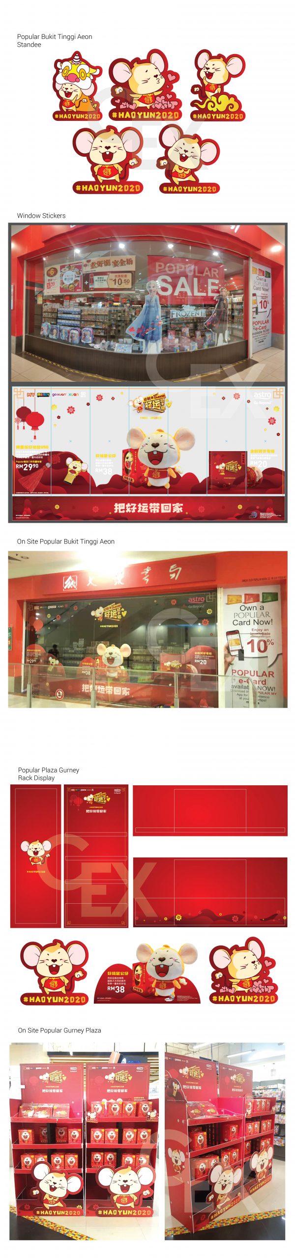CEX Utama Sdn Bhd | Astro Chinese New Year Popular Window & Rack Display